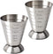 Stainless Steel Measuring Cup, 2.5 oz, 75 ml, 5 Tbsp, Cocktail Jiggers, Pack of 2...