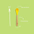Avanchy Infant Baby Spoons Bamboo and Silicone Set, Self Feeding Food Utensils, 4 Months Baby Led Weaning, 2 Pack, Black...
