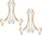 Artliving 2 Pack 5inch White Gold Thicken Acrylic Easels Display Stand Plate Stand Holder display Pictures Frame,Decorative Plates, and Artworks...