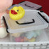 Asking Plastic Latching Box with Black Handle, Lidded Storage Bins, 6 Packs, 3 Quart...