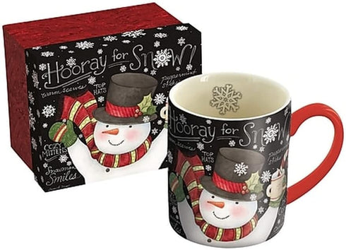 Lang Chalkboard Snowman Mug by Susan Winget, 14 oz., Multicolored...