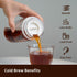Cold Brew Coffee Maker Travel Tumbler with Soft Silicone Handle Portable Iced Coffee & Tea Infuser with Airtight Lid Cold Brew Travel Cup 15oz/450...
