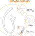 6 Pack Replacement Ear Hook Universal Small Clamp Loop Clip for Other Bluetooth Headset (Clear)...
