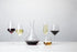 Viski Raye Angled Crystal Bordeaux Wine Glasses Set of 2 - Premium Crystal Clear Glass, Modern Stemmed, Flat Bottom Red Wine Gift Set - 16oz...