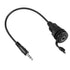 QIANRENON 3.5mm TRS Threaded Fixed Waterproof Cable 1/8 Male to Female Embedded Mount Stereo Adapter 3.5mm Plug to Jack Headphone Mount Cable, for...