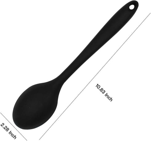 Product image 2 Pieces Silicone Nonstick Mixing Spoons, BPA Free and Food Grade Serving Cooking Spoon, High Heat Resistant to 480°F, Hygienic Desi...