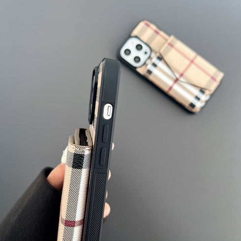 Luxury Wallet Case Compatible with iPhone 13 Pro Max Case for Women Men,Classic Checkered Style PU Leather Protective with Cash Card Holder Cover ...