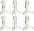 BANBERRY DESIGNS Clear Acrylic 3" Easels - Fixed Position - Set of 6 - Tabletop Display Stand for Plates, Pictures, Books, Plaques, Tiles, Canvas ...