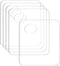 5pcs Acrylic Makeup Mixing Tray Paint Pallet Mixing Palette with Thumb Hole for Painting Art Oil Painting Craft Cosmetic Makeup Palette (3.94x3.27...
