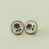 14 Pcs Vintage Red Rose Metal Buttons Sewn Button Shirt Cardigan Women's Garment 12mm/0.5inch, White/Gold...