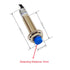 M12 Inductive Proximity Sensor LJ12A3-4-Z/BY Normally Open Detection Approach Switch PNP NO 3 Wire DC 6V-36V with I Type Bracket (2 Pack, PNP NO+I...