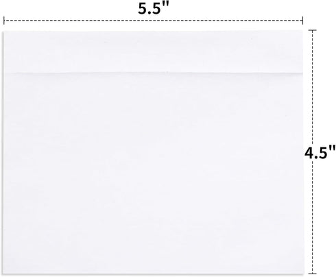 4.5'' X 5.5'' Packing List Envelopes Clear Adhesive Top Loading Mailing Shipping Label Envelopes (100 Packs)...