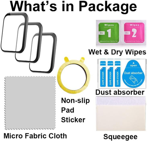 3D Screen Protector Compatible with 1.3 inches ID205L Smart Watch, and ID205 ID205U ID205G Veryfitpro LIVIKEY 1.3” smartwatch, 3-PACK, NOT compati...
