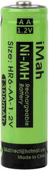iMah 16-Pack AA Rechargeable Batteries for Solar Lights 1.2V 1300mAh Ni-MH, Also Work with Garden Lamps, Remotes, Mice and Other Household Devices...