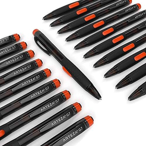 ARTEZA HB Mechanical Pencil Pack of 20, 0.7 Millimeter Medium Point Lead and Replaceable Eraser, Latex-Free Grip, Office and School Supplies...