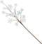 Elanze Designs Snowflake Winter White 24 inch Acrylic Christmas Artificial Flower Spray...