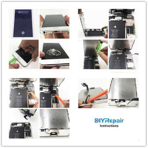 for iPhone 6S Screen Replacement 4.7' - LCD Complete Repair Kit Display 3D Touch Digitizer Assembly with Earpiece, Front Camera, Proximity Sensor,...