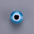 200pcs Evil Eye Beads Aqua Blue Resin Evil Eye Spacer Beads Charms with Elastic Rope for DIY Jewelry Bracelet Necklace Earring Crafts Making Handm...