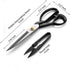 Dressmaking Scissors (9'', White) - Dressmaker Fabric Sewing Shears - Tailor's Scissors for Cutting Fabric, Leather PD-001-R9-W...