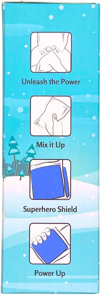 3-Pack Kids Super-Powered Instant Cold Ice Pack - Quick and Effective Pain relief for your Childs Bumps and Bruises with Super Hero Shields.....