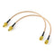 BINGFU SMA Female Bulkhead Mount to SMA Male RG316 Antenna Extension Cable 12 inch 30cm 2-Pack Compatible with 4G LTE Router Cellular SDR USB Dong...
