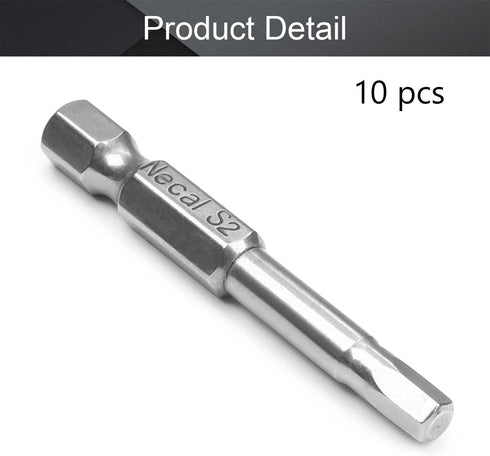 Utoolmart H4 Magnetic Hex Head Screwdriver Bits, 1/4 Inch Hex Shank 50mm Length S2 Power Tools 10pcs...