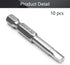 Utoolmart H4 Magnetic Hex Head Screwdriver Bits, 1/4 Inch Hex Shank 50mm Length S2 Power Tools 10pcs...
