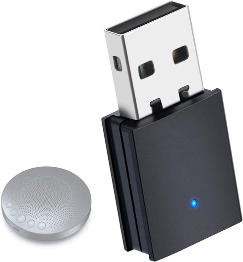 NexiGo USB Bluetooth Adapter SPK03, Bluetooth 5.0 Dongle Adapter Wireless Speaker Phone...