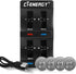 Rechargeable 2450 Battery Charger Kit,Coin Battery Charger with 3.7V High Capacity 120mAh Lir2450 Batteries 4 Pack...
