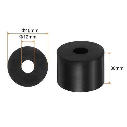 8pcs Rubber Spacer 1.57 Inch OD 0.47 Inch ID 1.2 Inch Thick Neoprene Round Anti Vibration Isolation Pads Isolator Rubber Washers Bushings for Home...