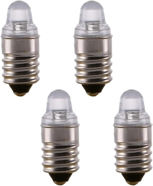 E10 3V 4300K Warm White LED Light Bulb Torch Headlight Work Light Torch Work Tools (4)...