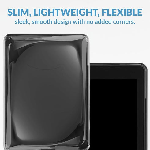 Strapsicle Clear Case for Kindle 10th Generation (2019) - Transparent Silicone Protector Cover for Kindle Devices - Enhanced Protection...