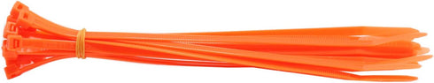 QualGear CT1-MC-200-P Self-Locking Cable Ties, Assorted, 200/Poly Bag, Green,black,yellow,orange...