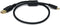 Monoprice 1.5-Feet USB 2.0 A Male to Mini-B 5pin Male 28/24AWG Cable with Ferrite Core (Gold Plated) (105446),Black......