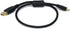 Monoprice 1.5-Feet USB 2.0 A Male to Mini-B 5pin Male 28/24AWG Cable with Ferrite Core (Gold Plated) (105446),Black......