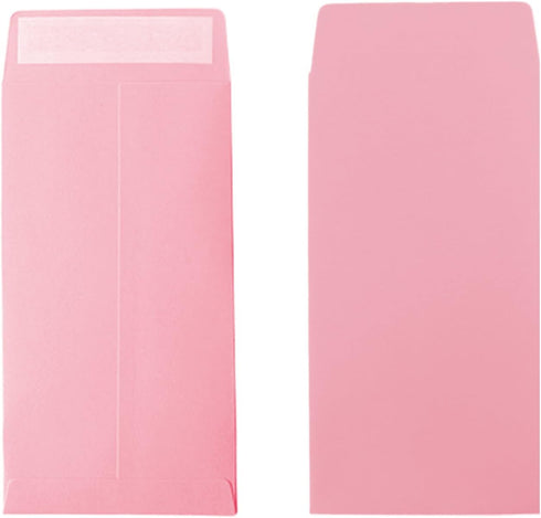 Cash Envelopes 100 packs 3.5x6.5 inches, pink envelopes, coin envelopes, seed envelopes, colored envelopes Cash, suitable for budgets, checks, coi...