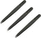 Utoolmart 3Pcs Plastic Anti-static Tweezers, Precision Slant Point Tip for Jewelry Craft DIY Beauty Electronics Repair Tool, Black...