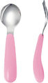VANRA 2 Pieces Toddler Fork and Spoon Set with Travel Case 18/8 Stainless Steel Toddler Utensils Kids Silverware Children Flatware Child Cutlery S...
