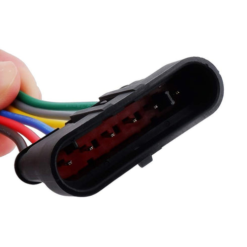 MUYI 5 Sets 6 Pin Wire Connector 18AWG Waterproof Electrical Connectors Kit with 10cm Pigtail 1.5mm Series Weatherpack Connectors (6 pin)...