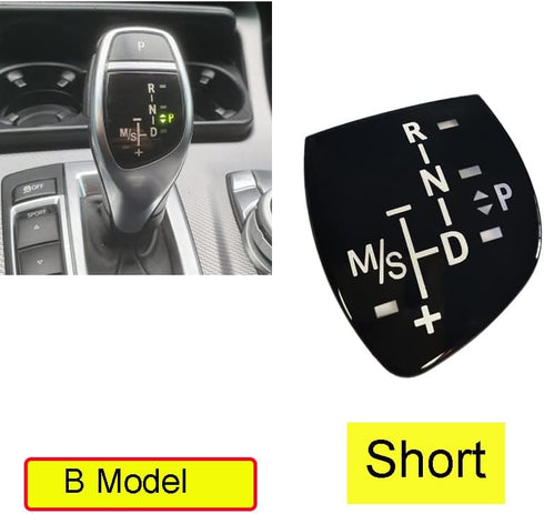 Car Gear Sticker Shift Knob Panel Cover for BMW Models X1 X3 X5 X6 F01 F10 F30 F35 F18 GT 1 3 5 6 7 Series Short Type...