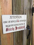 RPG Game Room 12" x 8" Sign Attention Spells and Cantrips Prohibited Role Playing Gamer Decor Board game Table Top Game Garage Man Cave Wall Art...
