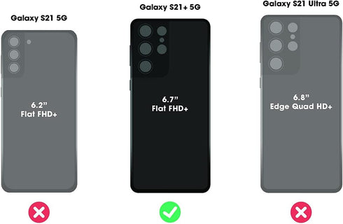 LifeProof NEXT SERIES Case for Galaxy S21+ 5G (ONLY - DOES NOT FIT non-Plus size or Ultra) - BLACK CRYSTAL (CLEAR/BLACK)...