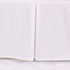 CaSaJa Classic Microfiber Crib Skirt with 2 Pleated Workmanship, Soft Breathable Dust Ruffle Fits Standard Crib and Toddler Bed, Pure White Color ...