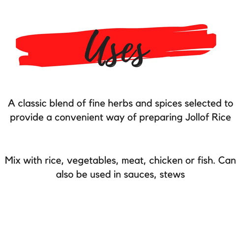 Colour Flavour Jollof Rice Spice | Tasty Smoky Jollof Rice in Minutes | The Perfect Seasoning for Rice | Made with Herbs and Superfoods | The Only...