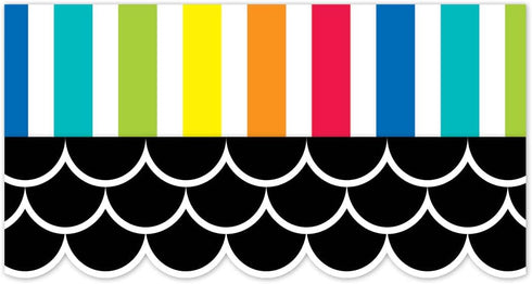 CTP Black Scallops EZ Border for Classroom Bulletin Board Border for Classroom (Creative Teaching Press 10674)...