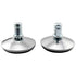 DZS ELEC 5Pcs Office Chair Bells Slide to Replace Rotating Casters to Fixed Casters, Adjustable Castor Low Profile Stool with Separate Felt Pads...