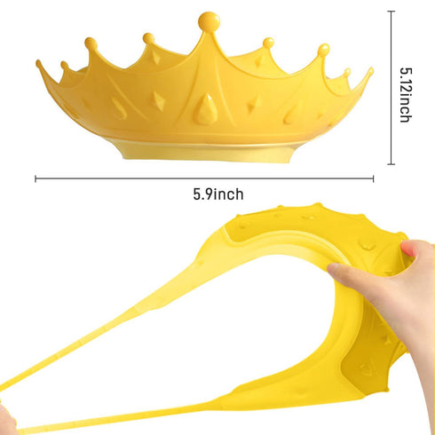 FUNUPUP Baby Shower Cap for Kids, 2 Pack Adjustable Toddler Hair Washing Bathing Cap Shield Baby Shower Visor Shampoo Cap Protect Baby Eyes (Crown...