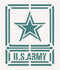 U.S Army Stencil for Painting on Wood, Fabric, Walls, Airbrush + More | Reusable 8.7 x 7.4 inch Mylar Template (US Army Military Logo)...