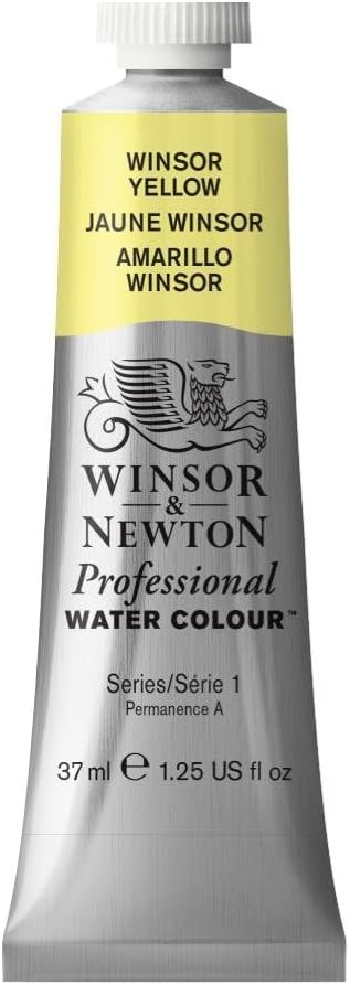 Winsor & Newton Professional Water Colour Paint, 1.25-oz Tube, Winsor Yellow...