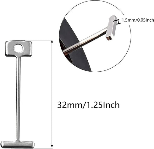 1.5mm T-Pins Steel Needles for Flooring Wall Tile Leveling System Tiling Construction Tools Replaceable Pin Reusable Spare Steel Pin(150Pcs)...